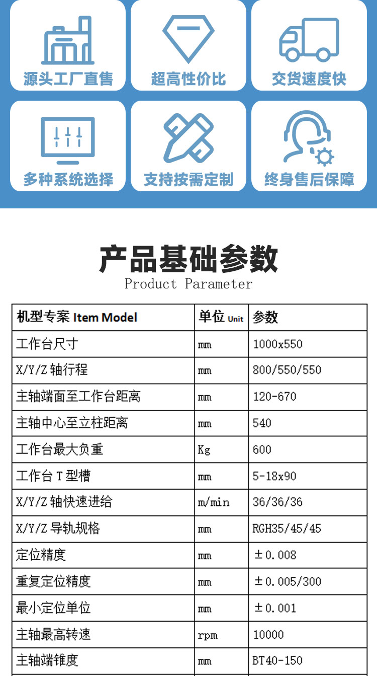 VMC855立式加工中心855型材數控機床選配四軸